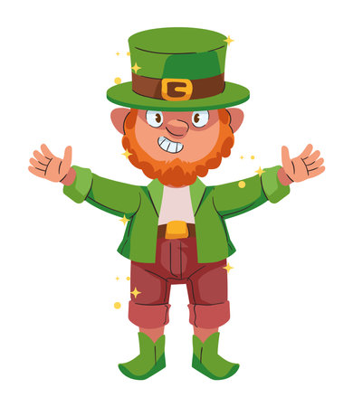 saint patricks day irish leprechaunのイラスト素材