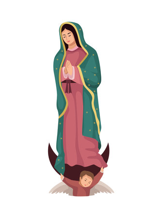 guadalupe virgin holyのイラスト素材