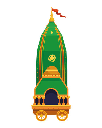 indian festival ratha yatra of lord jagannathのイラスト素材