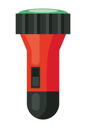 handheld flashlight equipmentのイラスト素材