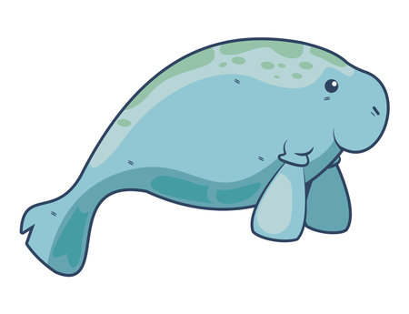 close up sea cowのイラスト素材