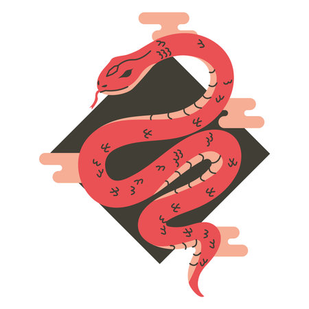 chinese new year snake cartoon