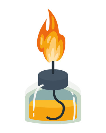 bunsen burner laboratory equipmentのイラスト素材