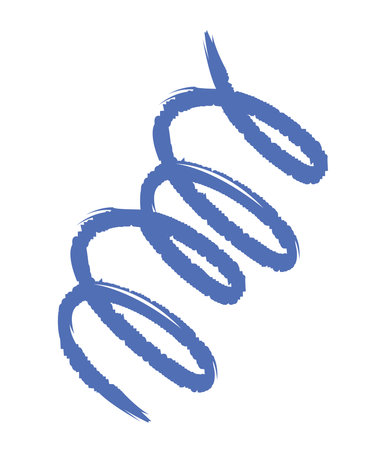 hand drawn spiral lineのイラスト素材