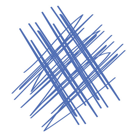 cross lines hand drawn