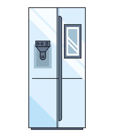 refrigerator home applianceのイラスト素材