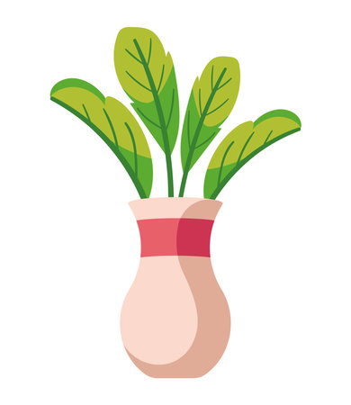 potted plant home itemのイラスト素材