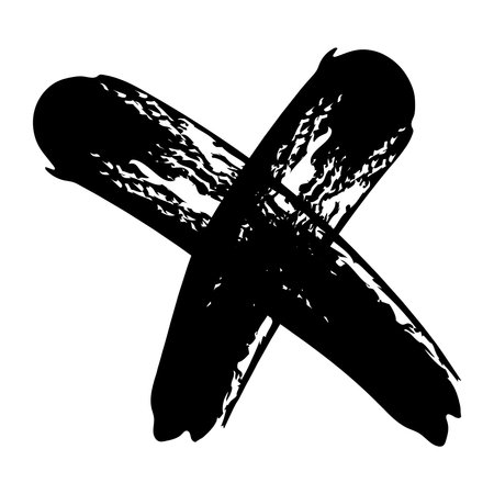 x geometric shape brush doodle