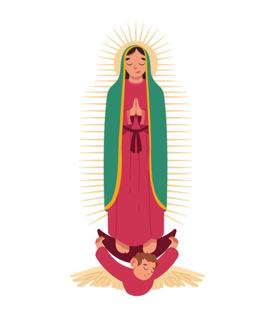 holy virgin of guadalupeのイラスト素材