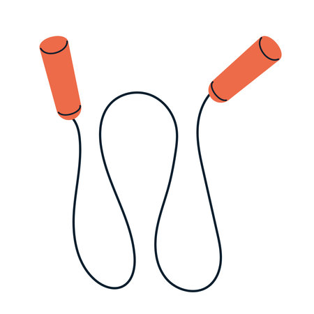 rope jumping sports equipmentのイラスト素材