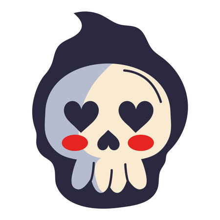 skull creatures emojiのイラスト素材