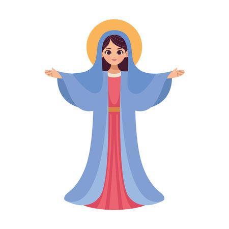 holy virgin of perpetual helpのイラスト素材