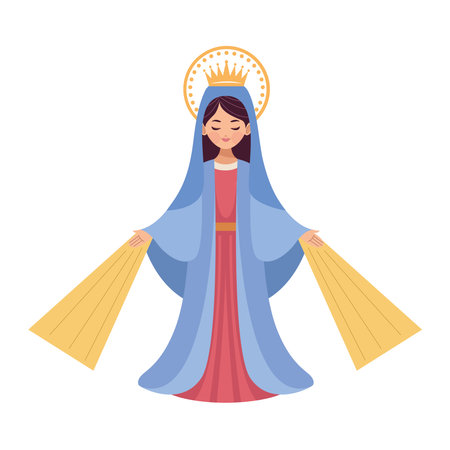 virgin of perpetual helpのイラスト素材