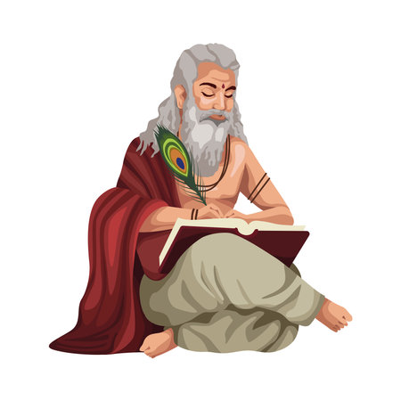 maharishi valmiki jayanti writerのイラスト素材