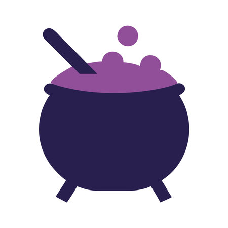 Magic Cauldron Potion Brewing Iconのイラスト素材