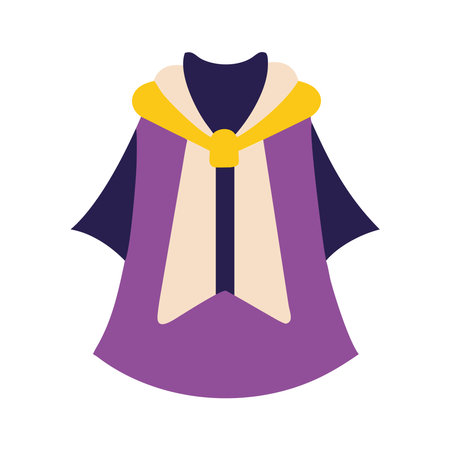 Mystic Cloak Wizard Robe Illustrationのイラスト素材