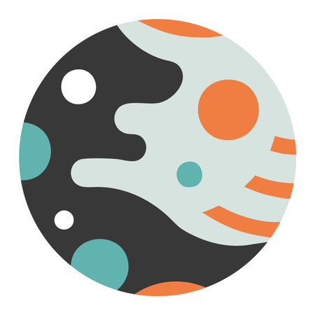 Planet Surface Crater Space Explorationのイラスト素材