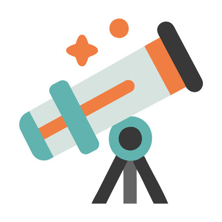 Telescope Astronomy Space Observationのイラスト素材