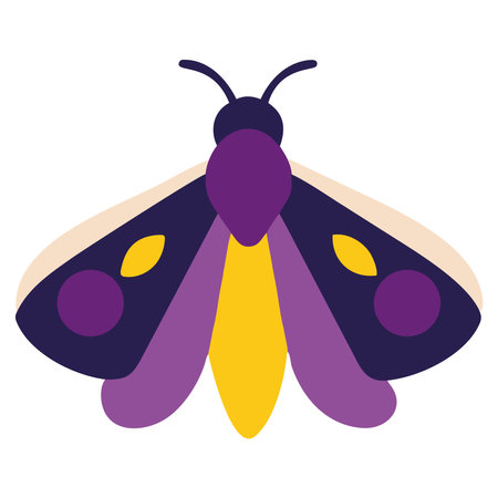 Mystic Moth Enchanted Insect Iconのイラスト素材