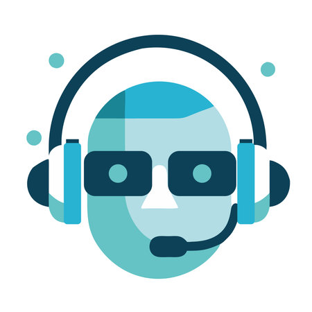 Virtual Reality Customer Support Iconのイラスト素材