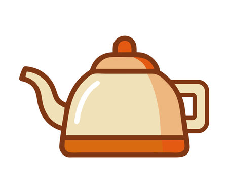 Gooseneck kettle for precision coffee pouringのイラスト素材