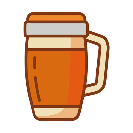 Insulated travel coffee mug with lidのイラスト素材
