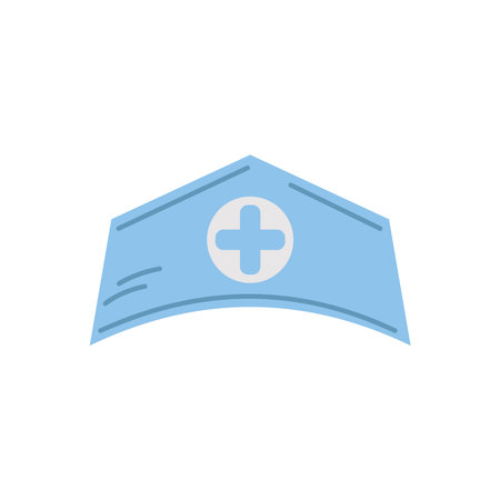 Doctor Hat Blue Nurse Medicalのイラスト素材