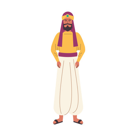 Indian King Traditionalのイラスト素材