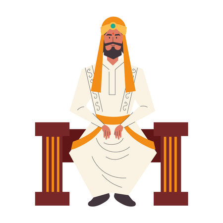 Indian King Spiritualのイラスト素材