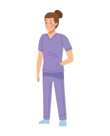 Nursing Student Womanのイラスト素材