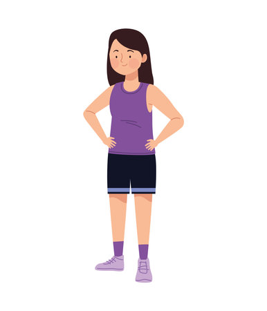 Student Athlete Girlのイラスト素材