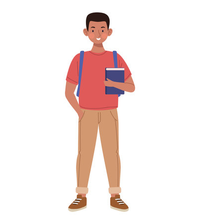 New Student Collegeのイラスト素材