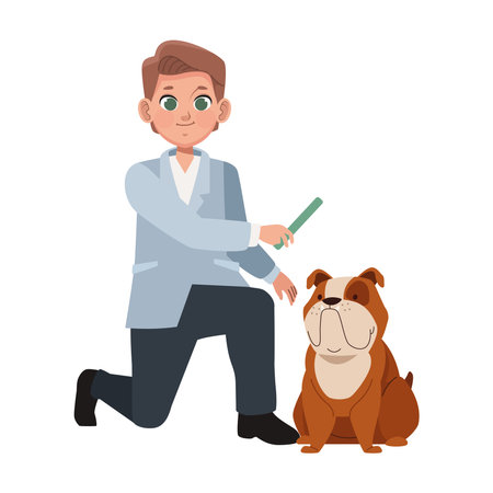 Pet Dental Care Vet Iconのイラスト素材