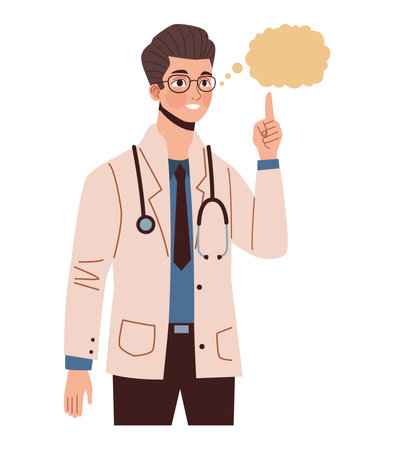 Doctor Thinking Decisionのイラスト素材