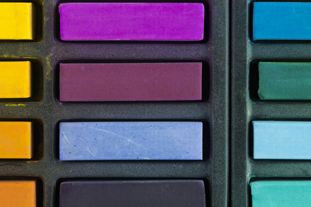 Artists soft pastels still life backgroundの写真素材