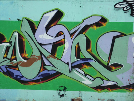 Street art graffiti in Calleta, Spain, showing, modern living, art, vandals and vandalism, travel...