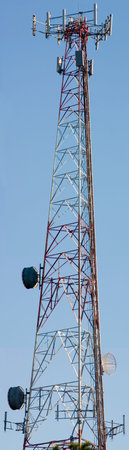 Communications tower vertical panaramic