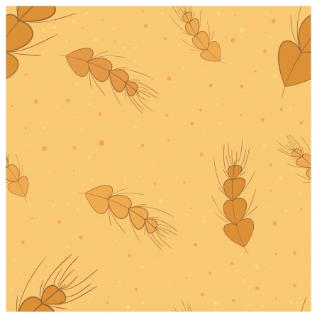 Colorful ear seamless pattern in warm brown tintsのイラスト素材