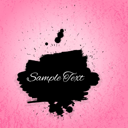 Artictis painted background. Pink and black colorsのイラスト素材