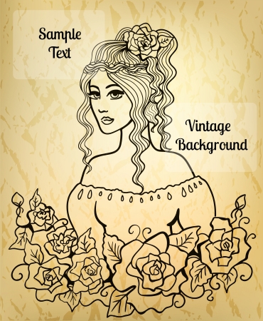 Vintage background. のイラスト素材