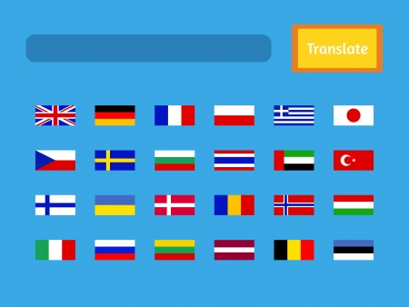 interface of mobile translator application. のイラスト素材