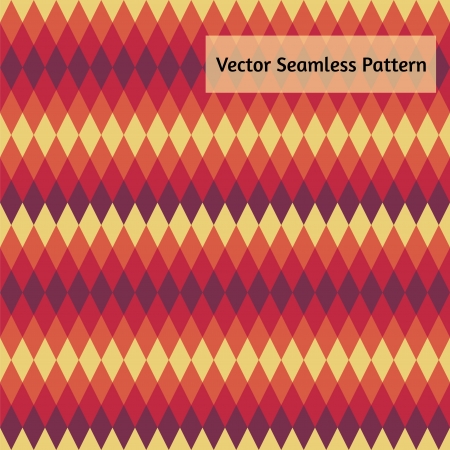 Abstract geometric vector seamless pattern. Colorful rhombs. Flat design stylized texture.のイラスト素材