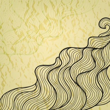 Vintage abstract doodle backgroundのイラスト素材