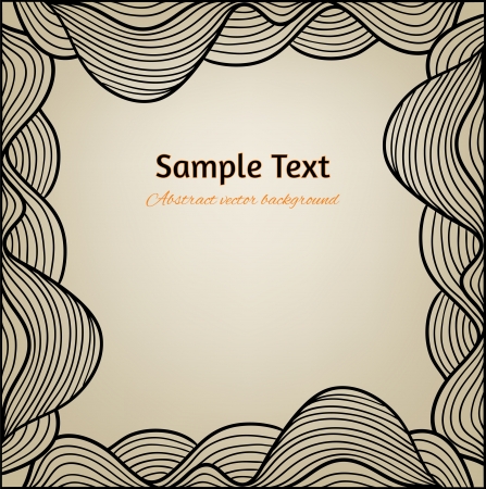 Abstract vector background with hand drawn frameのイラスト素材