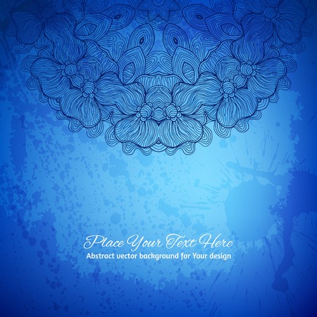 Abstract vector background. Elegant lace arabesqueのイラスト素材