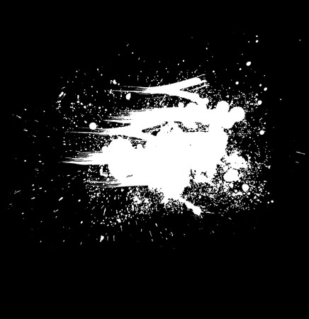 Abstract vector background. Grunge paint banner. Black and whiteのイラスト素材