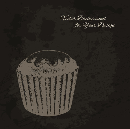 Artistic vector background. Food seriesのイラスト素材