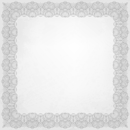 Vector background with floral frameのイラスト素材