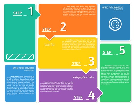 Flat style vector infographics backgroundのイラスト素材