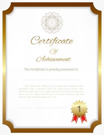 Vector certificate backgroundのイラスト素材